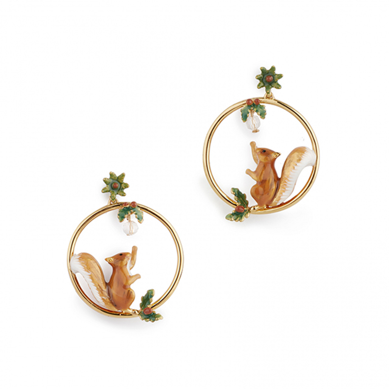 Squirrel earrings clearance